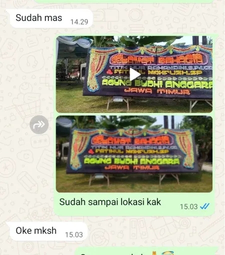 Pengiriman Papan Bunga Ujung Menteng